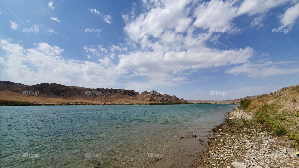 Ili river in Kazakhstan