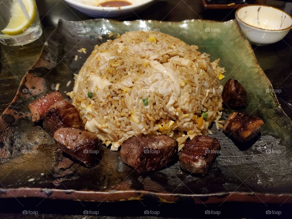 Habachi Steak and Fried Rice