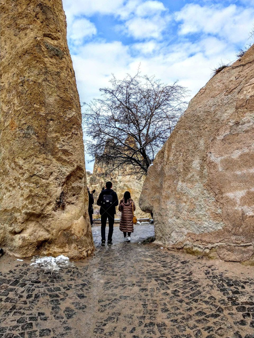 A gate of rocks in specil rock landform. people like to explore inside. that's a little mystery.