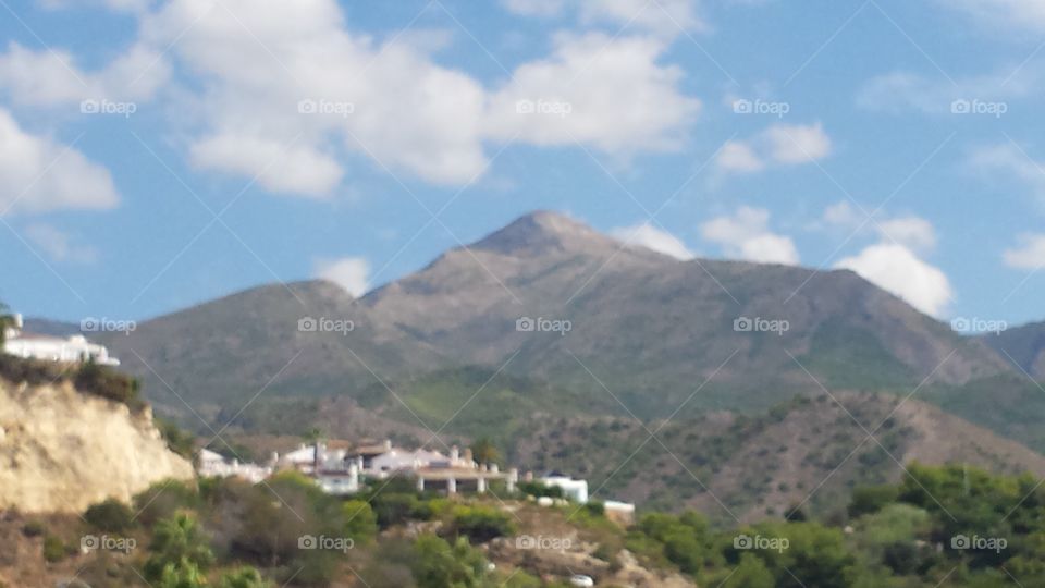 Blick auf die spanischen Berge
