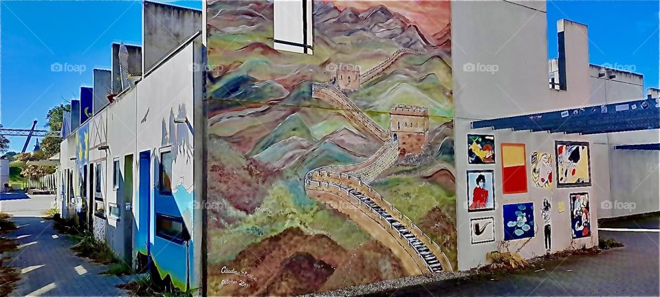 Yet another impression from the „Olympic Village“ in „Munich“ of „Bavaria“, Germany. It once housed the various teams from all over the World who partook in the games of 1972. 2022. Hypnotic Productions