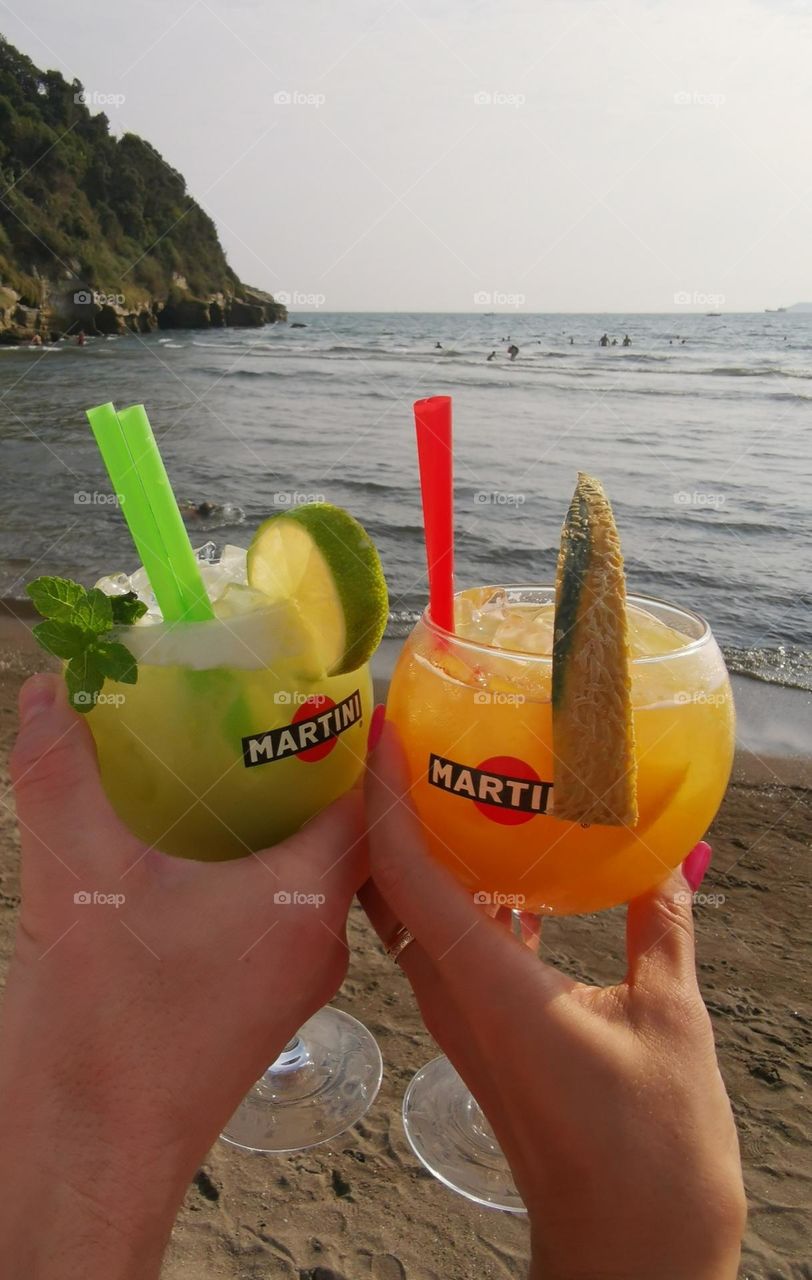 Summer treats. Refreshing summer cocktails. Tasty and beautiful.