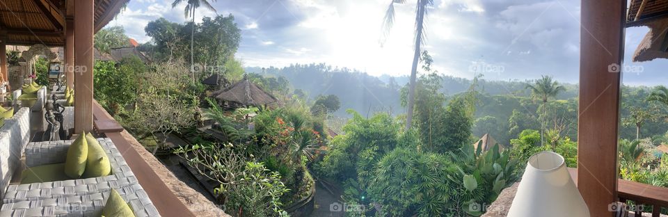 Bali’s amazing nature early morning at Pita Maha Resort and Spa.