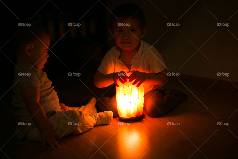 children in the dark