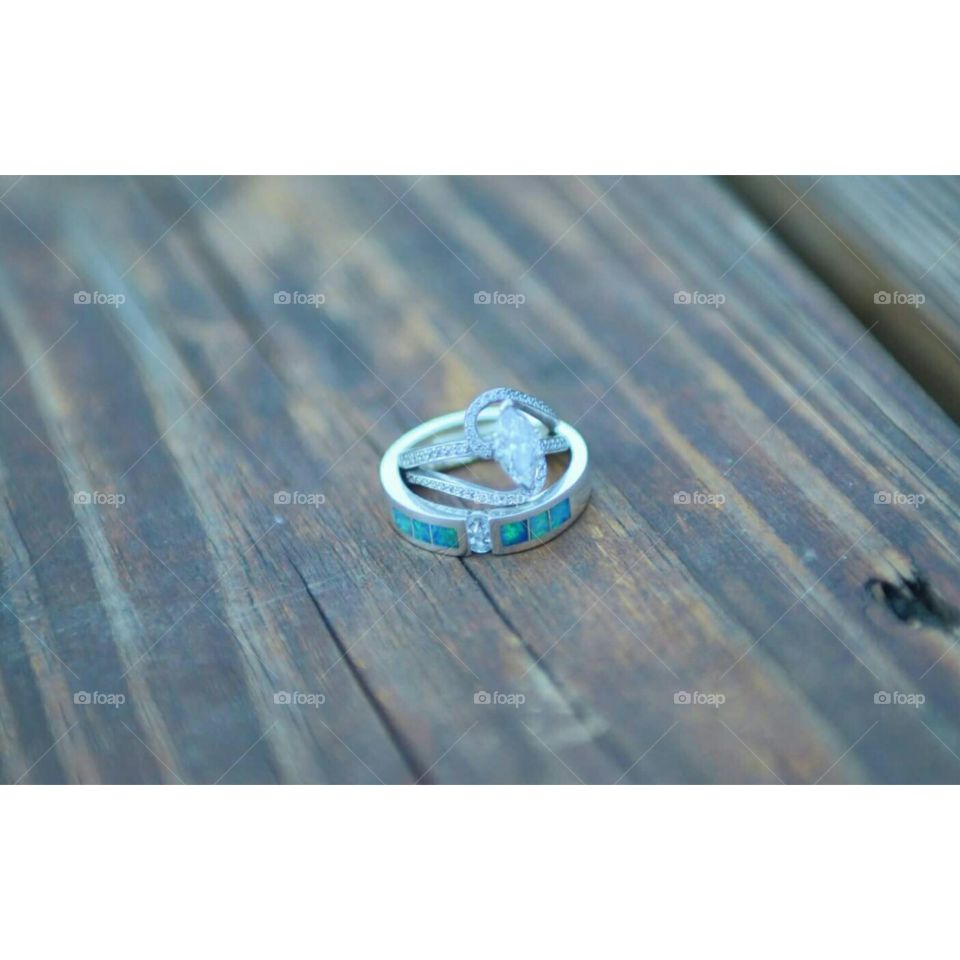 Peacock Wedding Rings