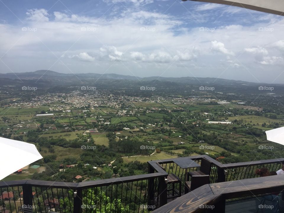 Jarabacoa Dominican Republic. view from restaurant.