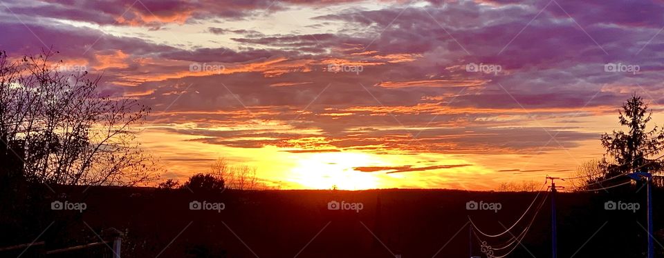 Sunset, clair obscur