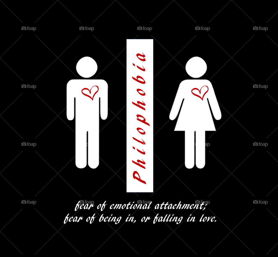 "Philophobia" Is closely related with previous traumatic experience involving love and relationships. Can also be a result of an upbringing where the person saw ups and downs in parent's relationships as a child.