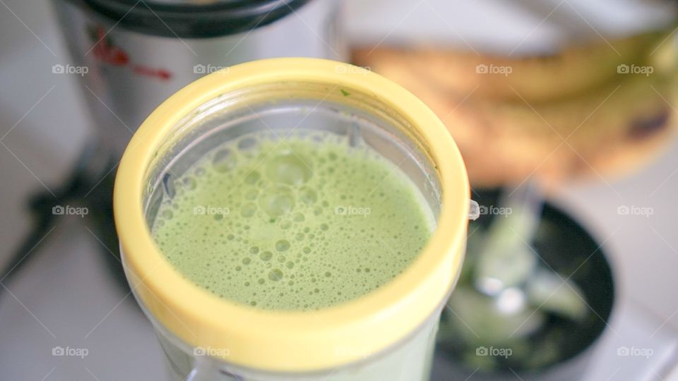 Healthy green smoothie