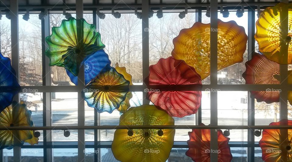 Colored Blown Glass