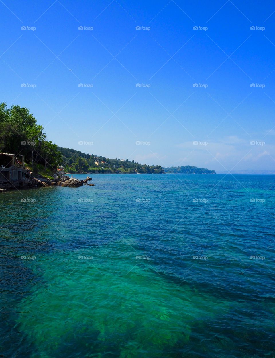 Up the coast, Kaiser Bridge, Perama, Corfu, Greece