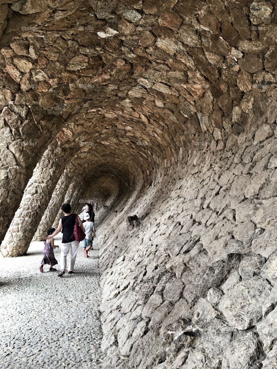 Abstract gaudi tunnel