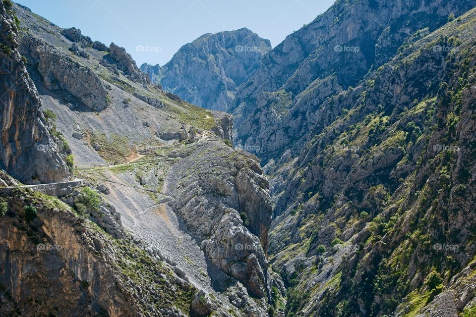 Beautiful valley landscape on a sunny day