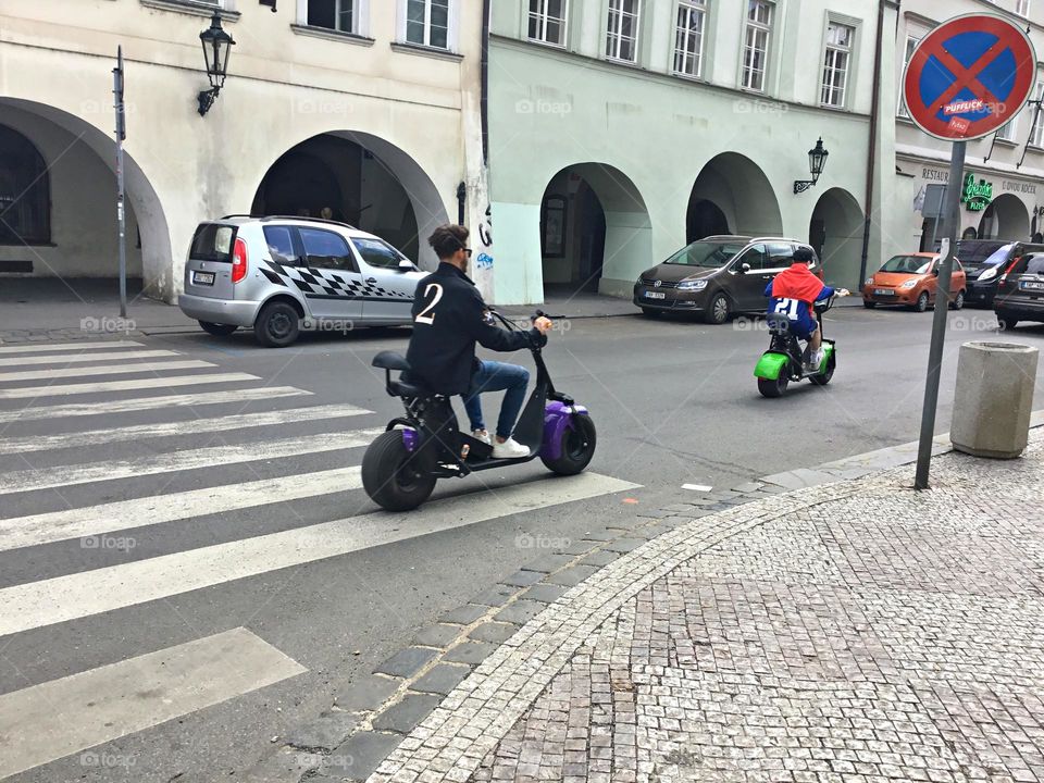 Easy traveling - Scooters and Bicycles on city streets. The law allows people to operate bicycles with electric assist (e-bikes) on some streets and highways