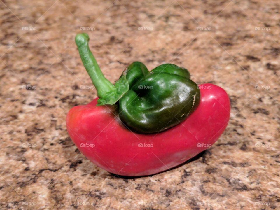 weird looking Bell pepper