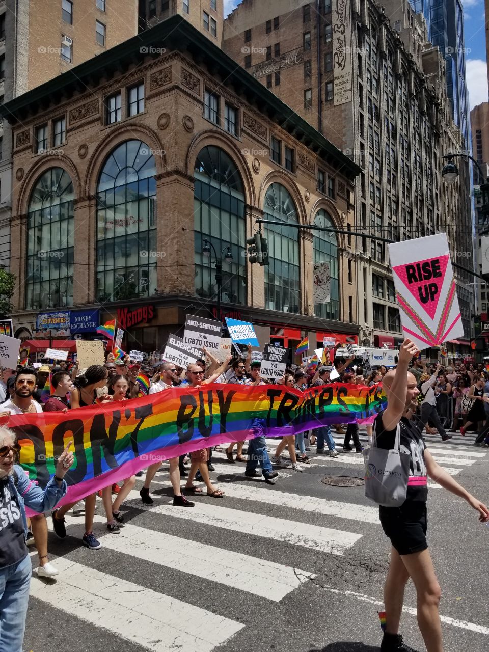 NYC Pride 2017 
"don't buy trump's lies"