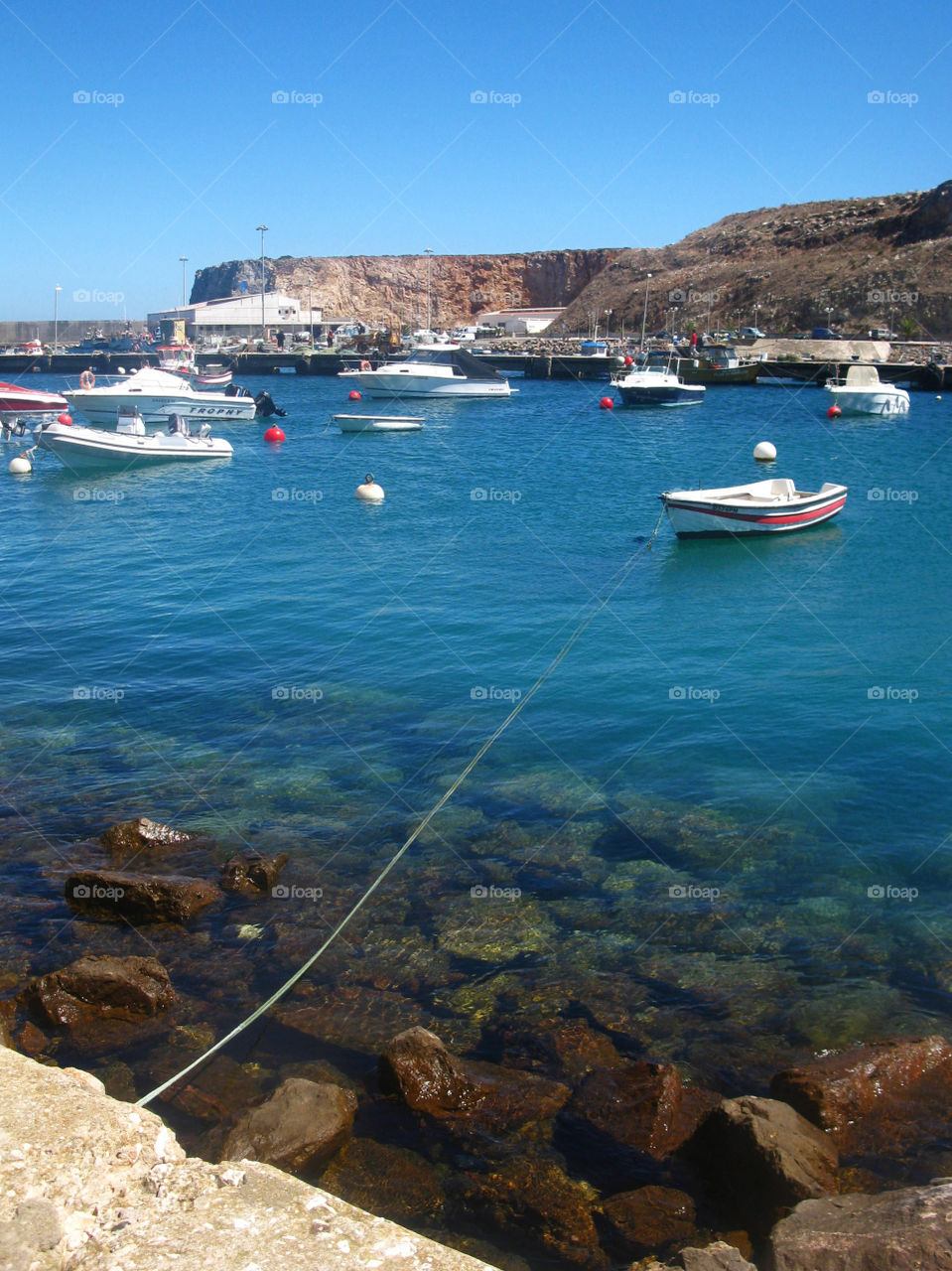 Port in Lagos in Portugal