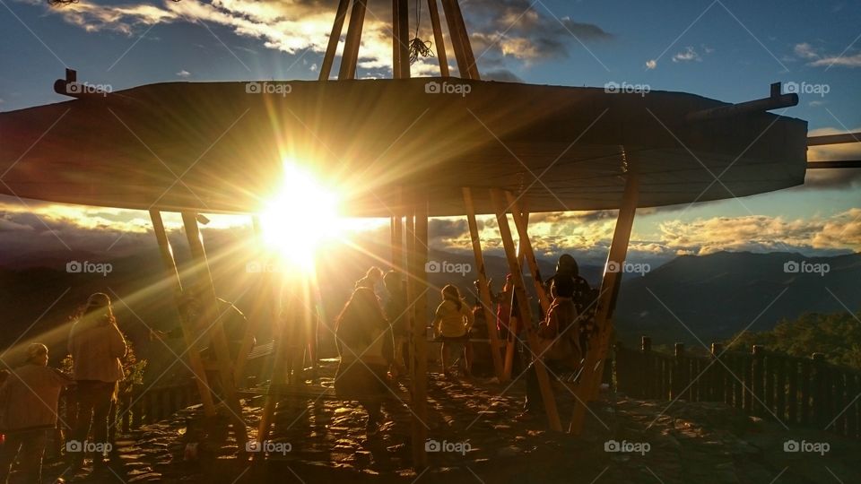 Sun rays in Baguio Minesview Park