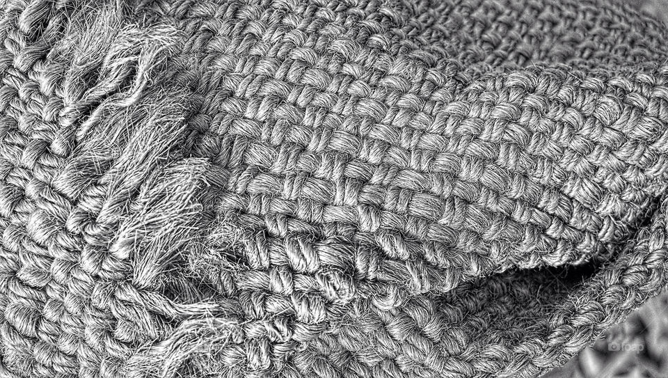 Coarse weave fabric macro