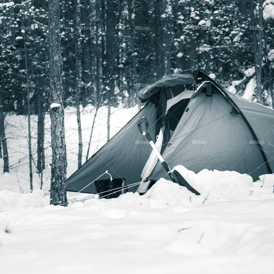 Snow, Winter, Tent, Cold, Ice