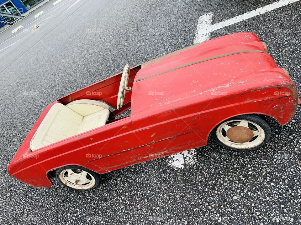 Old car for children. 1960s. France 