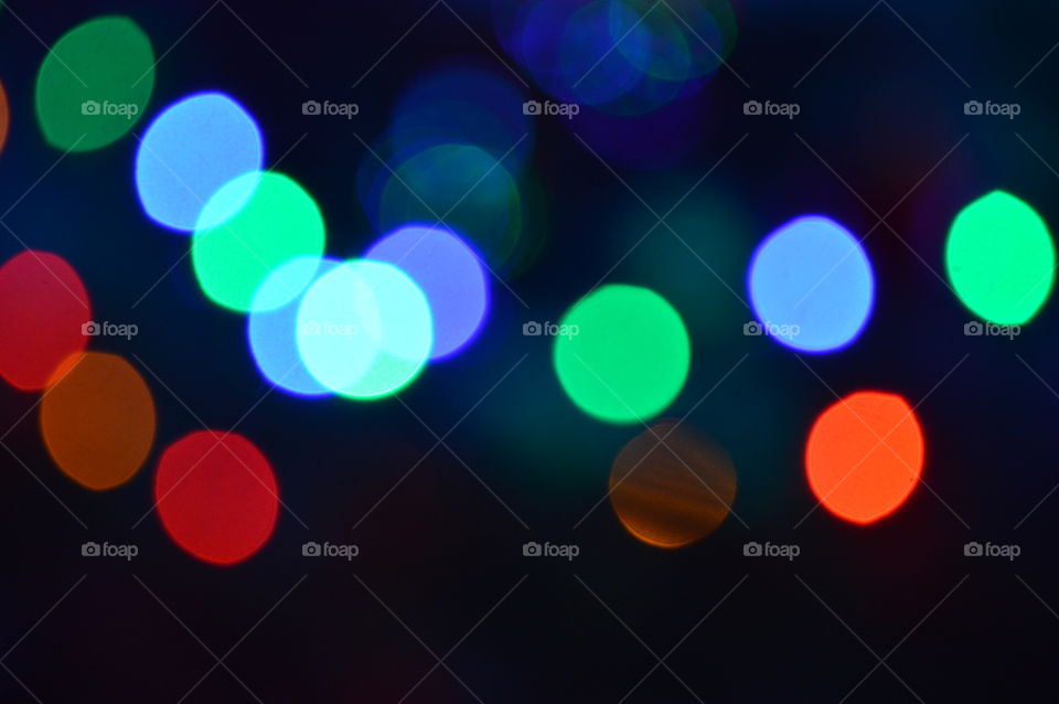 Abstract of defocused lights
