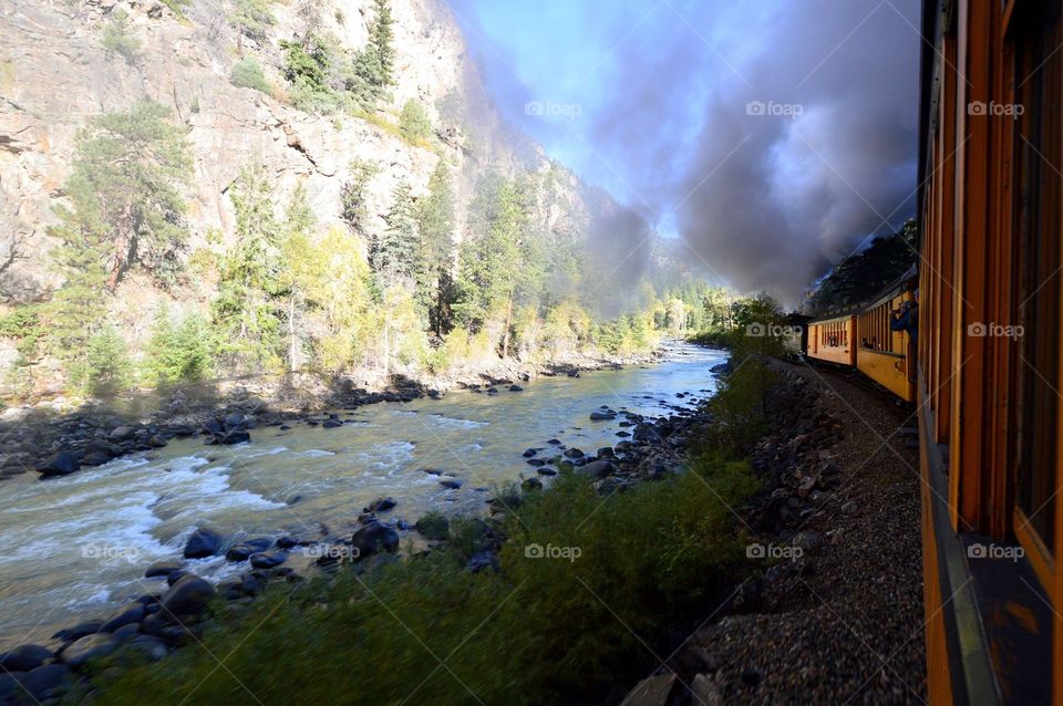 The Durango & Silverton Narrow Gauge Railroad line was built in 1881 and 1882. A historic coal-fired steam engine hauls passengers between the two cities.  