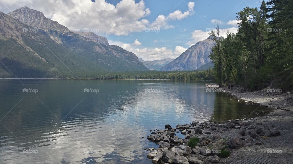 glacier national park. McDonald Lake