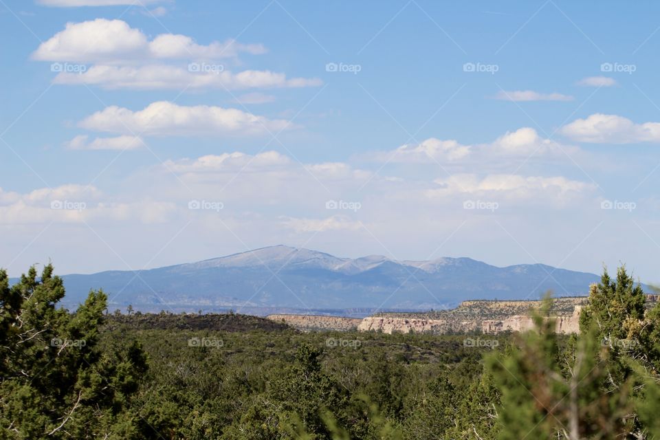 Mt. Taylor from El Malpais National Park