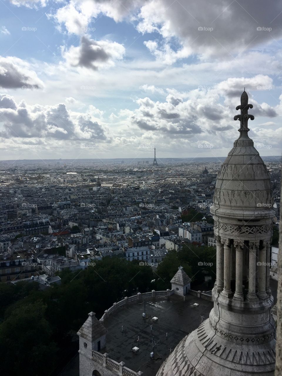 Paris as seen from Sacre Coeur Basilica 