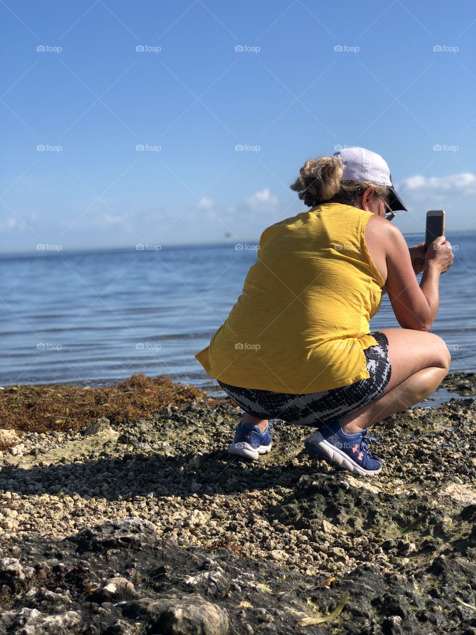 At the edge of the world where the water meets the land.