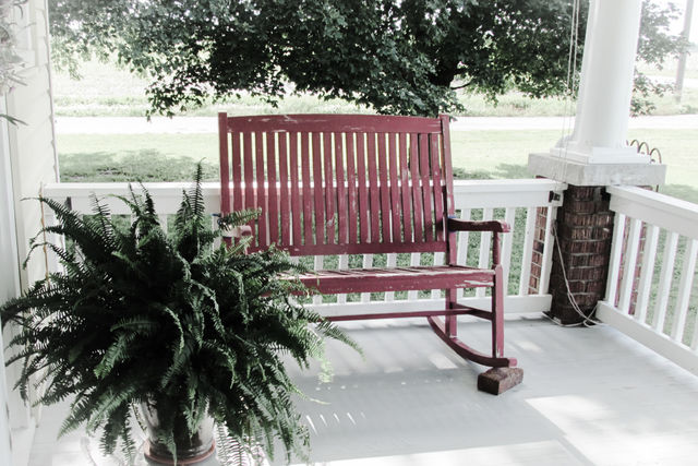 Bench on Porch