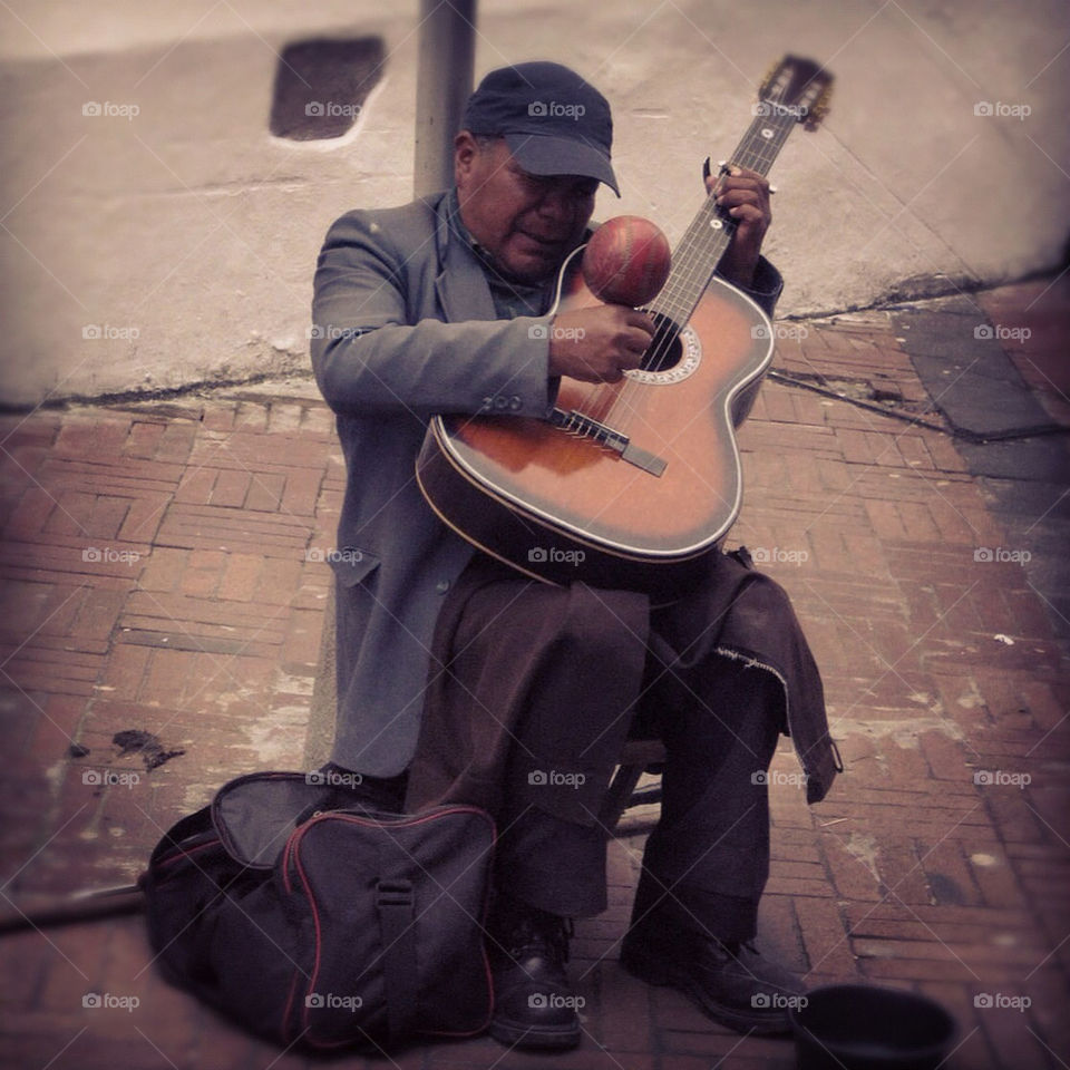 musician quito busker street performer by delpierista