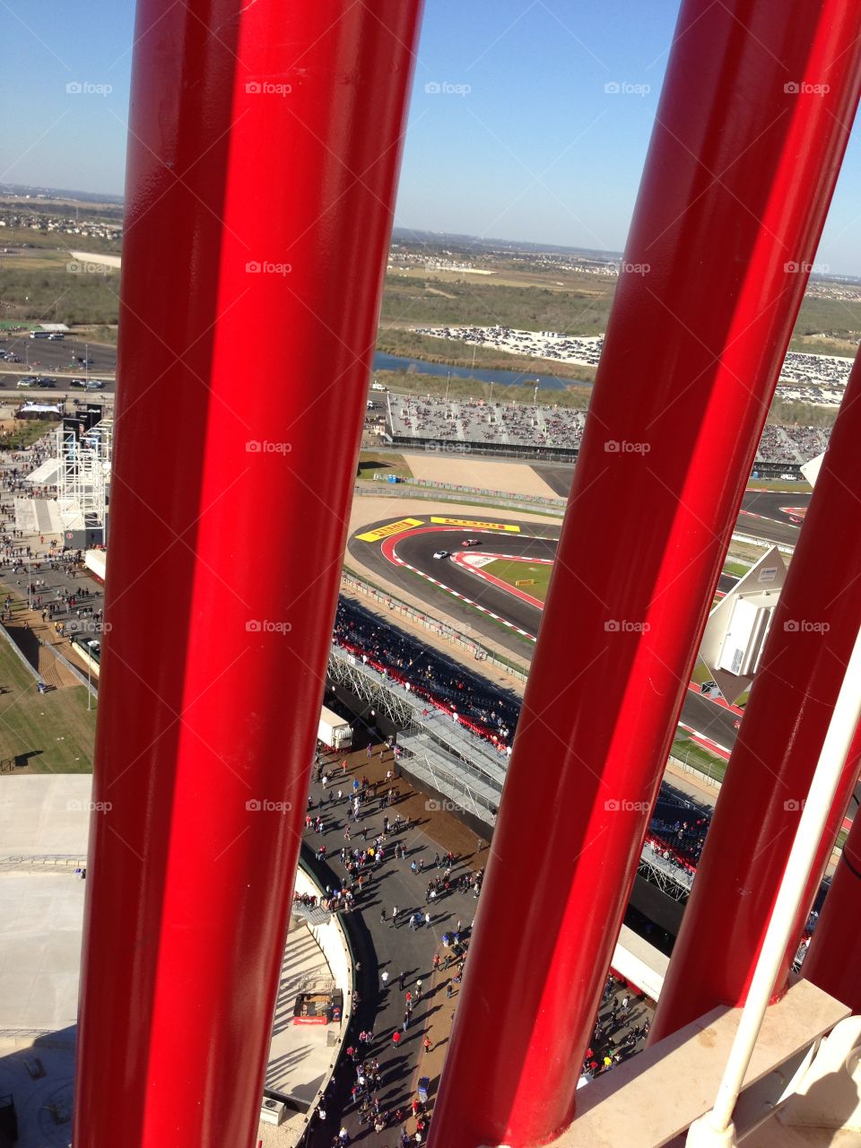 Circuit of the America's from tower 