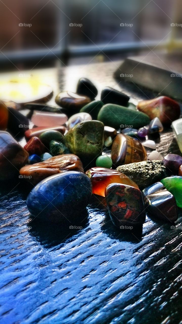Forgotten Gems. I found this old box of gemstones I collected as a teenager. Forgot I had them. 