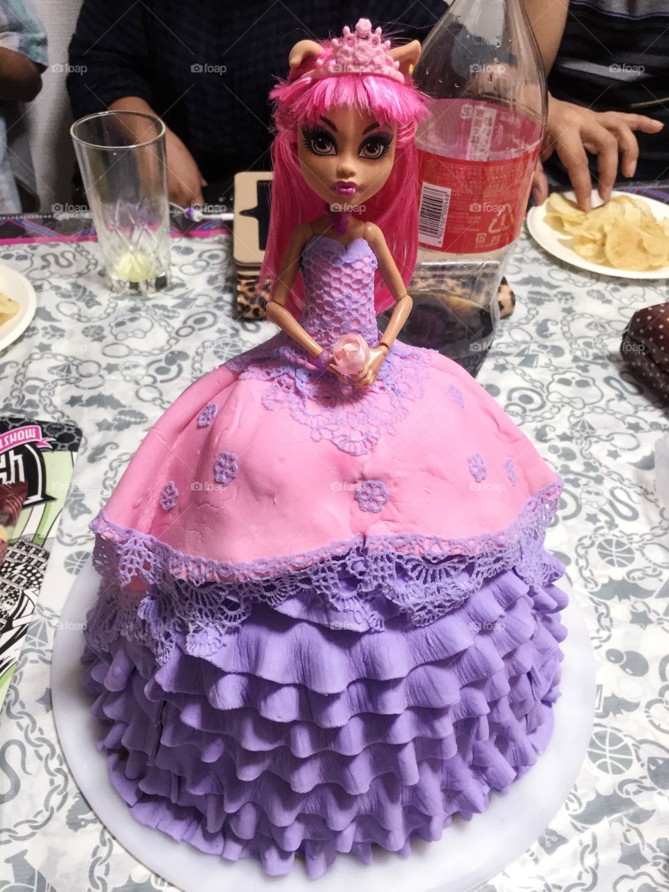 Birthday doll cake