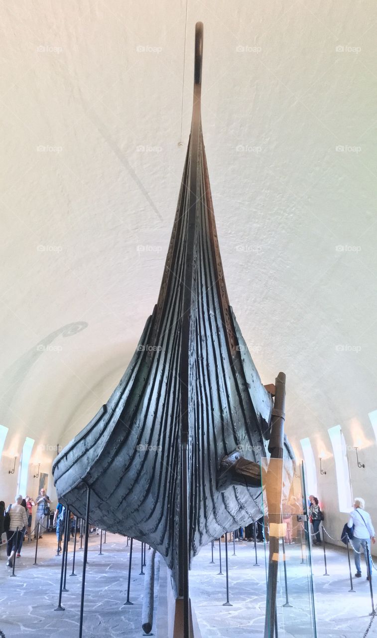 Viking ship in Viking Ship Museum Oslo 