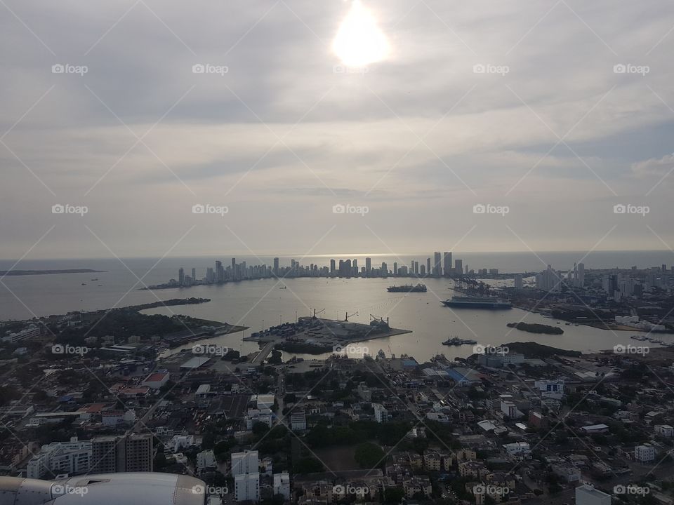 View above Cartagena