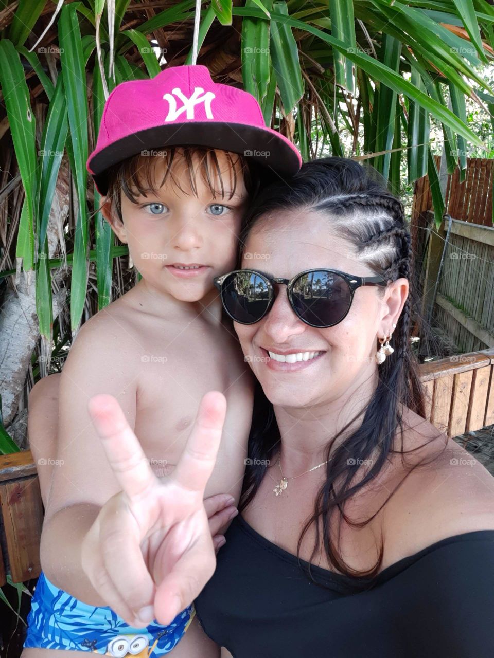 mother and son in Fortaleza