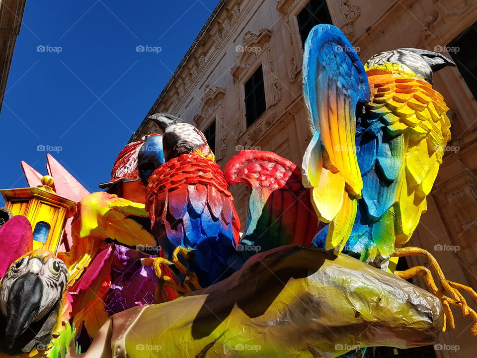 colourful carnival in malt Malta