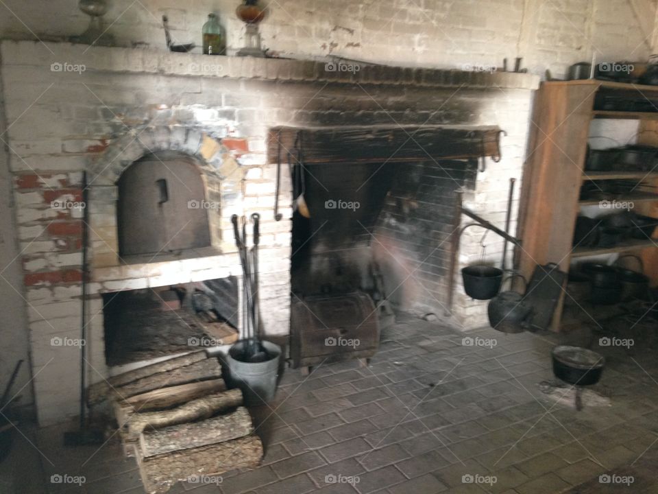 An old plantation kitchen. Just like my great, great grandparents had.