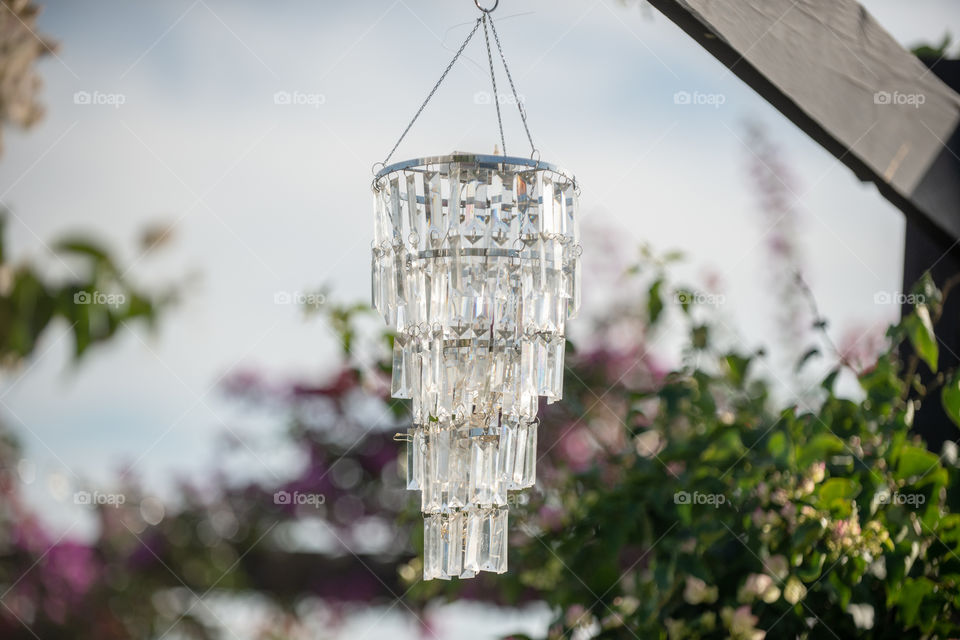 Round hanging chandelier