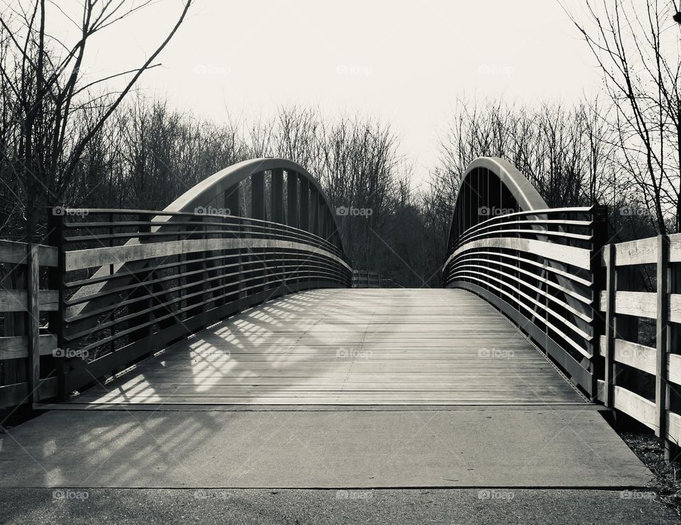 A walk in the woods, and across the bridge. I hope there aren’t any trolls! 