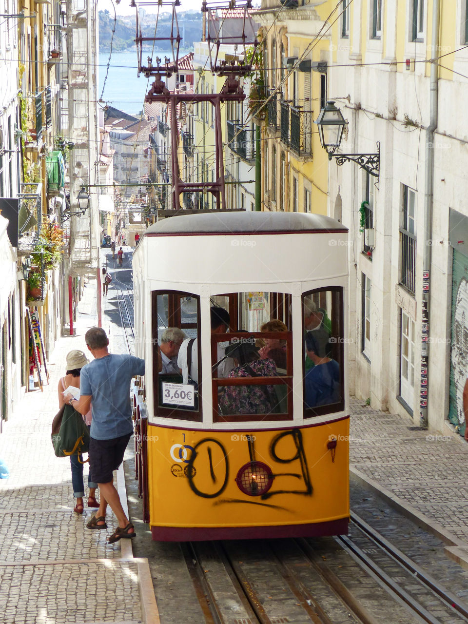 Lisbon tram. A Tram in Lisbon