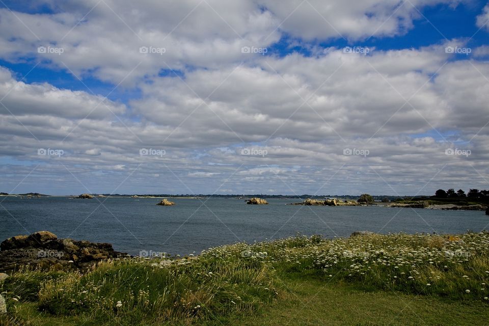 view of the coast of the sea