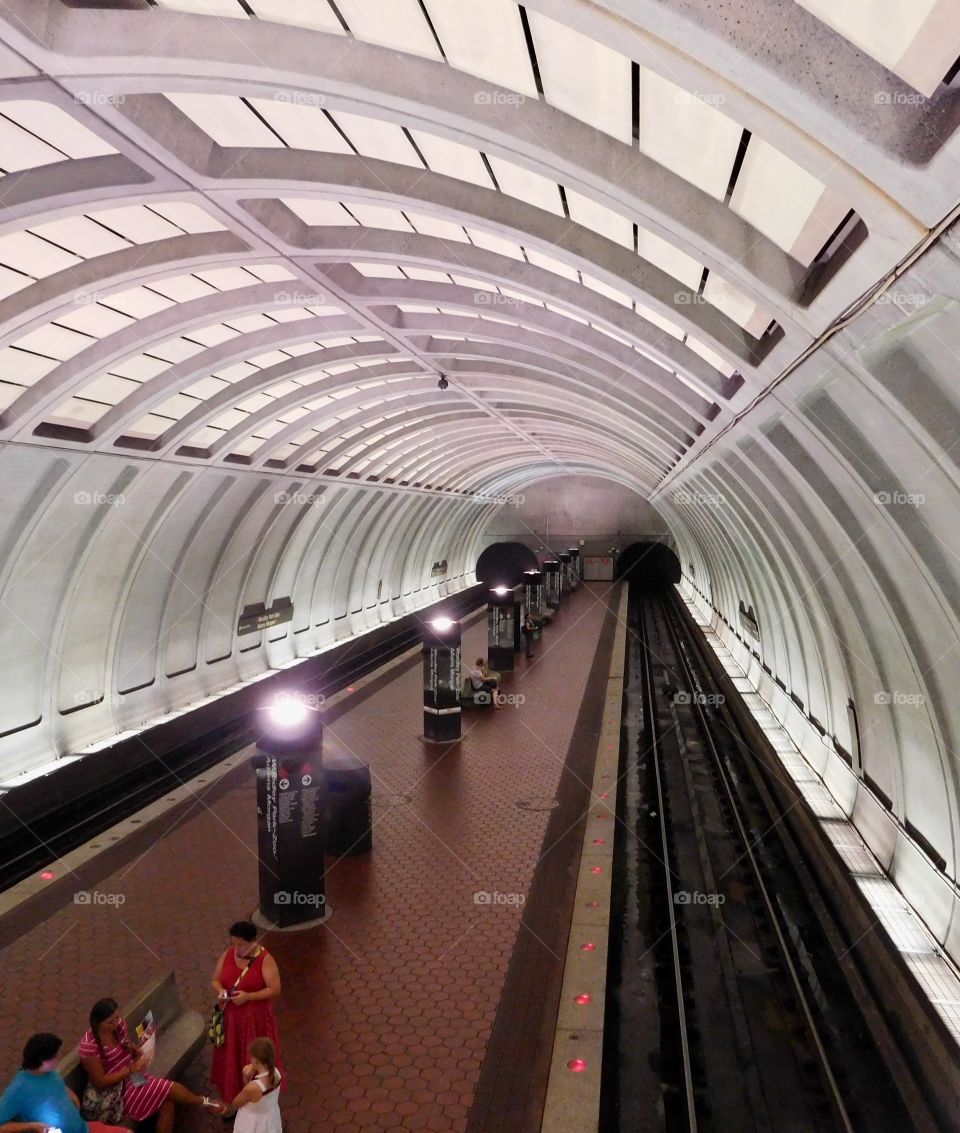 A daily  commute on the subway of DC
