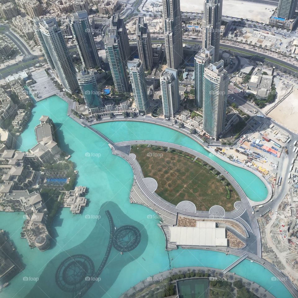 View from the Burj Khalifa, Dubai UAE

