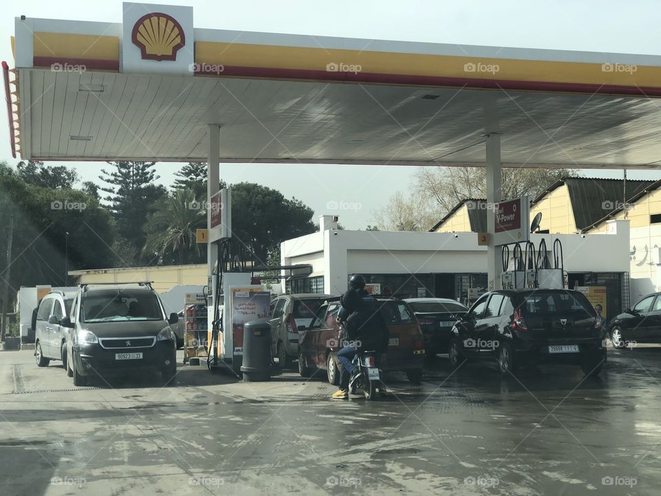 Shell oil station Morocco 