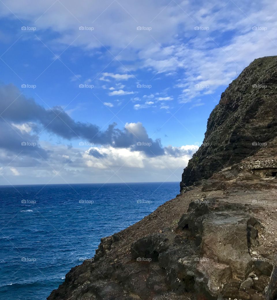 Ocean view at Makapu’u Lookout 