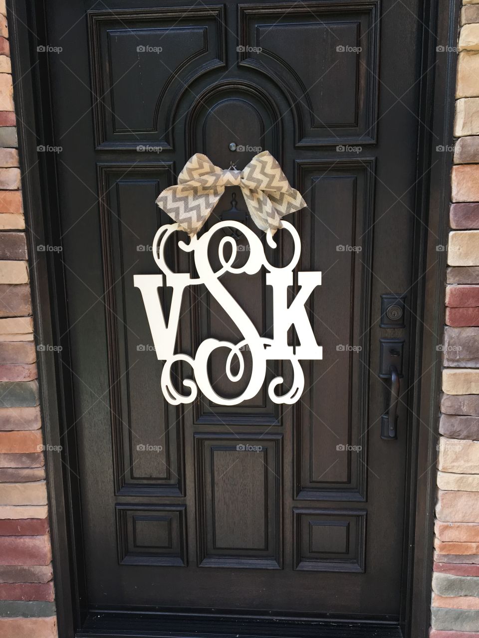 Front door monogram 